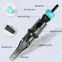 Load image into Gallery viewer, 10pcs Disposable Semi Permanent Tattoo Cartridge Needle RL RM M1 Tattoo Pen Machine Universal Short Needle Eyebrow Tattoo Needle
