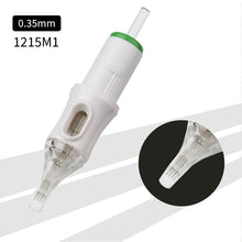 Load image into Gallery viewer, 10pcs Disposable Semi Permanent 0.35mm Tattoo Cartridge Needle RL RM M1 Tattoo Pen Machine Universal Short Needle Eyebrow Tattoo Needle
