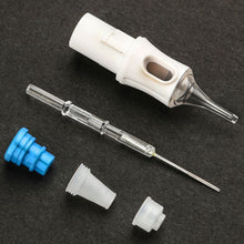 Load image into Gallery viewer, 10pcs Disposable Semi Permanent 0.35mm Tattoo Cartridge Needle RL RM M1 Tattoo Pen Machine Universal Short Needle Eyebrow Tattoo Needle
