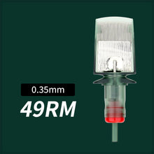 Load image into Gallery viewer, 10pcs Disposable Semi Permanent 0.35mm Purple Large Row Tattoo Needle Tattoo Machine Universal Short Needle Eyebrow Tattoo Needle
