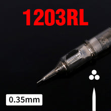 Load image into Gallery viewer, 20PCS Original 0.35mm Tattoo Needle RL RM RS M1 Disposable Sterilized Safety Tattoo Needle for Cartridge Machines Grips
