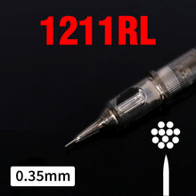 Load image into Gallery viewer, 20PCS Original 0.35mm Tattoo Needle RL RM RS M1 Disposable Sterilized Safety Tattoo Needle for Cartridge Machines Grips
