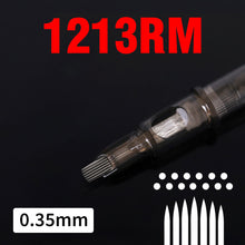 Load image into Gallery viewer, 20PCS Original 0.35mm Tattoo Needle RL RM RS M1 Disposable Sterilized Safety Tattoo Needle for Cartridge Machines Grips
