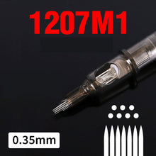 Load image into Gallery viewer, 20PCS Original 0.35mm Tattoo Needle RL RM RS M1 Disposable Sterilized Safety Tattoo Needle for Cartridge Machines Grips

