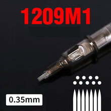 Load image into Gallery viewer, 20PCS Original 0.35mm Tattoo Needle RL RM RS M1 Disposable Sterilized Safety Tattoo Needle for Cartridge Machines Grips
