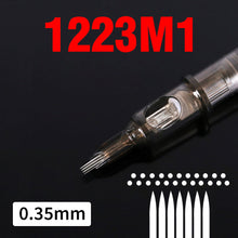 Load image into Gallery viewer, 20PCS Original 0.35mm Tattoo Needle RL RM RS M1 Disposable Sterilized Safety Tattoo Needle for Cartridge Machines Grips
