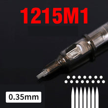 Load image into Gallery viewer, 20PCS Original 0.35mm Tattoo Needle RL RM RS M1 Disposable Sterilized Safety Tattoo Needle for Cartridge Machines Grips
