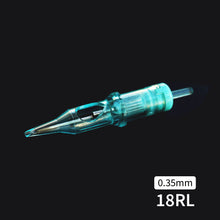 Load image into Gallery viewer, 10PCS Original 0.35mm Tattoo Needle RL RM RS M1 Disposable Sterilized Safety Tattoo Needle for Cartridge Machines Grips
