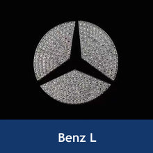 Load image into Gallery viewer, Bling Diamond CarI nterior Steering Wheel Logo Decal Sticker Accessories Metal Emblem Fit for BMW Hyundai Toyota Honda Mercedes Chevrolet Nissan
