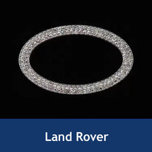 Load image into Gallery viewer, Bling Diamond CarI nterior Steering Wheel Logo Decal Sticker Accessories Metal Emblem Fit for BMW Hyundai Toyota Honda Mercedes Chevrolet Nissan
