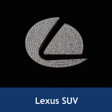 Load image into Gallery viewer, Bling Diamond CarI nterior Steering Wheel Logo Decal Sticker Accessories Metal Emblem Fit for BMW Hyundai Toyota Honda Mercedes Chevrolet Nissan
