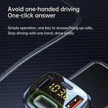 Load image into Gallery viewer, Car Bluetooth 5.1 FM Transmitter Dual USB QC3.0 Fast Charger Wireless Handsfree Audio Receiver MP3 Player Car Kit
