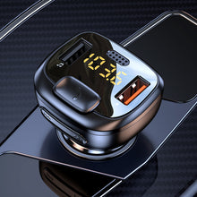 Load image into Gallery viewer, Car Bluetooth 5.1 FM Transmitter Dual USB QC3.0 Fast Charger Wireless Handsfree Audio Receiver MP3 Player Car Kit

