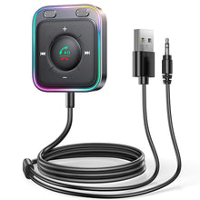 Load image into Gallery viewer, Car Adapter Bluetooth 5.3 Enhanced Dual Mics ENC Noise Cancellation 3.5mm AUX Adapter Bluetooth Wireless Receiver Audio Player
