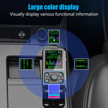 Load image into Gallery viewer, FM Transmitter Car Bluetooth Handsfree Car Kit AUX Audio Receiver QC3.0 PD 30W Fast Charging Mp3 Player FM Modulator
