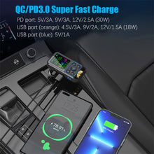 Load image into Gallery viewer, FM Transmitter Car Bluetooth Handsfree Car Kit AUX Audio Receiver QC3.0 PD 30W Fast Charging Mp3 Player FM Modulator

