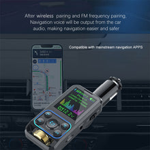 Load image into Gallery viewer, FM Transmitter Car Bluetooth Handsfree Car Kit AUX Audio Receiver QC3.0 PD 30W Fast Charging Mp3 Player FM Modulator
