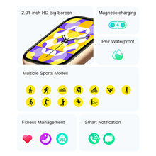 Load image into Gallery viewer, P59 Smart Watch Men 2.01 Inch Rotate Button Bluetooth Call 100+ Sport Models Heart Rate Sleep Monitor Smartwatch For Men Women
