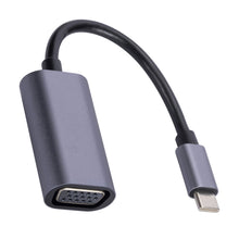Load image into Gallery viewer, USB C to VGA for MacBook Air/Pro Video Cable Adapter 1080P 720P for iPad Pro Chromebook USB-C D-Sub 10Gbps Converter Adaptor

