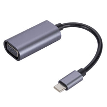 Load image into Gallery viewer, USB C to VGA for MacBook Air/Pro Video Cable Adapter 1080P 720P for iPad Pro Chromebook USB-C D-Sub 10Gbps Converter Adaptor
