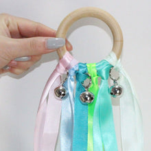 Load image into Gallery viewer, Montessori Style Sensory Toy BPA-free Non-toxic Baby Ribbon Ring Newborns Upwards Develop Colour Recognition Sensory Toy
