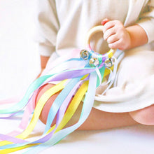 Load image into Gallery viewer, Montessori Style Sensory Toy BPA-free Non-toxic Baby Ribbon Ring Newborns Upwards Develop Colour Recognition Sensory Toy
