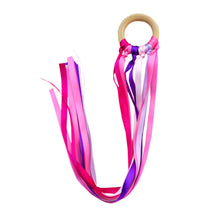 Load image into Gallery viewer, Montessori Style Sensory Toy BPA-free Non-toxic Baby Ribbon Ring Newborns Upwards Develop Colour Recognition Sensory Toy
