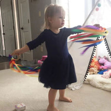 Load image into Gallery viewer, Montessori Style Sensory Toy BPA-free Non-toxic Baby Ribbon Ring Newborns Upwards Develop Colour Recognition Sensory Toy
