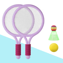 Load image into Gallery viewer, 1 Set Children's Badminton Tennis Racket Beginner Training Outdoor Beach Tennis Kindergarten Baby Parent Child Interactive Toys
