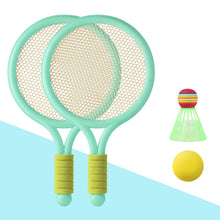 Load image into Gallery viewer, 1 Set Children's Badminton Tennis Racket Beginner Training Outdoor Beach Tennis Kindergarten Baby Parent Child Interactive Toys

