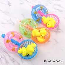 Load image into Gallery viewer, 5Pcs/set Baby Floating Duck Bath Toys Mini Swimming Rings Rubber Yellow Ducks Fishing Net Washing Swimming Toddler Toys

