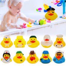 Load image into Gallery viewer, 1PC Cosplay Rubber Duck Baby Bath Toys Kids Shower Bath Toy Float Squeaky Sound Duck Funny Swimming Water Play Game Gift
