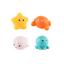 Load image into Gallery viewer, Baby Bath Toys Cute Luminous Floating Animals Swimming Water Light Play Fun Bathroom Bathtub Fishing Net Toy for Kids Gift
