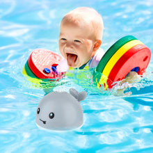 Load image into Gallery viewer, Baby Light Bathtub Toy Induction Water Spray Whale Squirting Sprinkler Toy Automatic Squirting Water Baby Bath Toy Shower Toy
