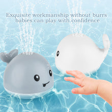 Load image into Gallery viewer, Baby Light Bathtub Toy Induction Water Spray Whale Squirting Sprinkler Toy Automatic Squirting Water Baby Bath Toy Shower Toy
