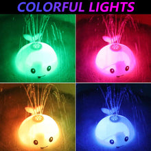 Load image into Gallery viewer, Baby Light Bathtub Toy Induction Water Spray Whale Squirting Sprinkler Toy Automatic Squirting Water Baby Bath Toy Shower Toy
