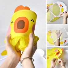 Load image into Gallery viewer, Baby Shower Toy Cute Duck Frog Net Toy Storage Bag Strong Suction Cup Baby Shower Game Bag Bathroom Organizer Water Toy
