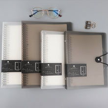 Load image into Gallery viewer, A5/B5 Transparent Loose Leaf Binder Notebook Diary Removable And Replaceable Inner Pages Office School Supplies Stationery
