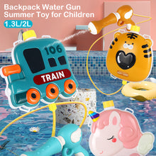 Load image into Gallery viewer, Large Capacity Children's Backpack Water Gun Toys Summer Water Entertainment Beach Splashing Pump Pull Type Water Gun Toys
