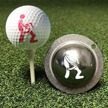 Load image into Gallery viewer, 1PC Adult Humor Signal Golf Ball Marker Alignment Tool Models Ball Line Liner Marker Template Alignment Training Aids Tool

