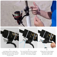 Load image into Gallery viewer, 1PC Breakaway Marine Fishing Launch Gun Clamp Thumb Button Surfing Casting Trigger Barrel Clip Fish Finger Protector Tool
