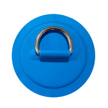 Load image into Gallery viewer, 1/4Pcs Surfboard Dinghy Boat PVC Patch With Stainless Steel D Ring Deck Rigging Sup Round Ring Pad Bungee Rope Kit Accessorie
