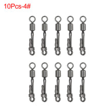 Load image into Gallery viewer, 10 Pcs/Pack Fishing Bearing Swivel Carp Snap Quick Change 8-Shape Ring Fishing Accessories Connector Solid Ring
