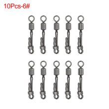 Load image into Gallery viewer, 10 Pcs/Pack Fishing Bearing Swivel Carp Snap Quick Change 8-Shape Ring Fishing Accessories Connector Solid Ring
