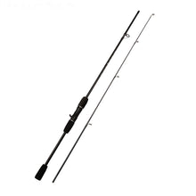 Load image into Gallery viewer, 1.6M 1.8M 2.1M Black Ultralight Lure Fishing Rod Super Strong FRP Jigging Rod Spinning/Casting Pole
