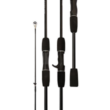 Load image into Gallery viewer, 1.6M 1.8M 2.1M Black Ultralight Lure Fishing Rod Super Strong FRP Jigging Rod Spinning/Casting Pole
