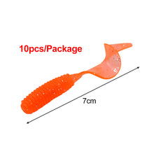 Load image into Gallery viewer, 10pcs/20pcs/lot Soft Fishing Lure Wobblers Silicone Artificial Bait Grub Worm Lures For Bass Trout Carp Fishing Lures
