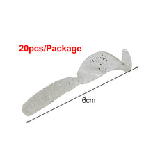 Load image into Gallery viewer, 10pcs/20pcs/lot Soft Fishing Lure Wobblers Silicone Artificial Bait Grub Worm Lures For Bass Trout Carp Fishing Lures
