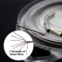 Load image into Gallery viewer, Stainless Steel Plastic Nylon Anti-Bite Wire Line Sea Fishing Boat Fishing Luya Anti-Wear Fishing Line Copper Tube Tight Clamp
