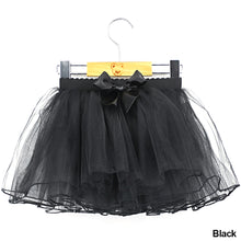 Load image into Gallery viewer, Girls Ballet Tutu Skirts Pink Fluffy Tulle Skirts with Bowknot White Black Elastic Band Ballet Leotard Skirts
